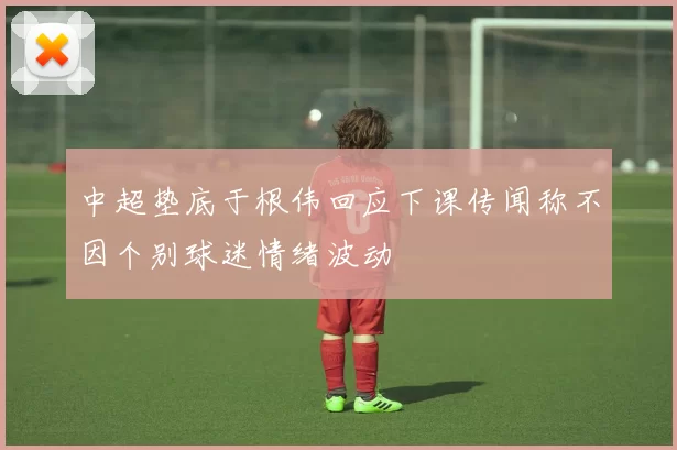 中超垫底于根伟回应下课传闻称不因个别球迷情绪波动